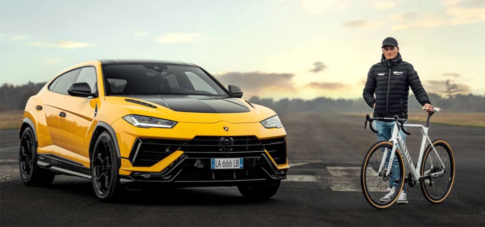 VIDEO: Van der Poel s Lamborghini